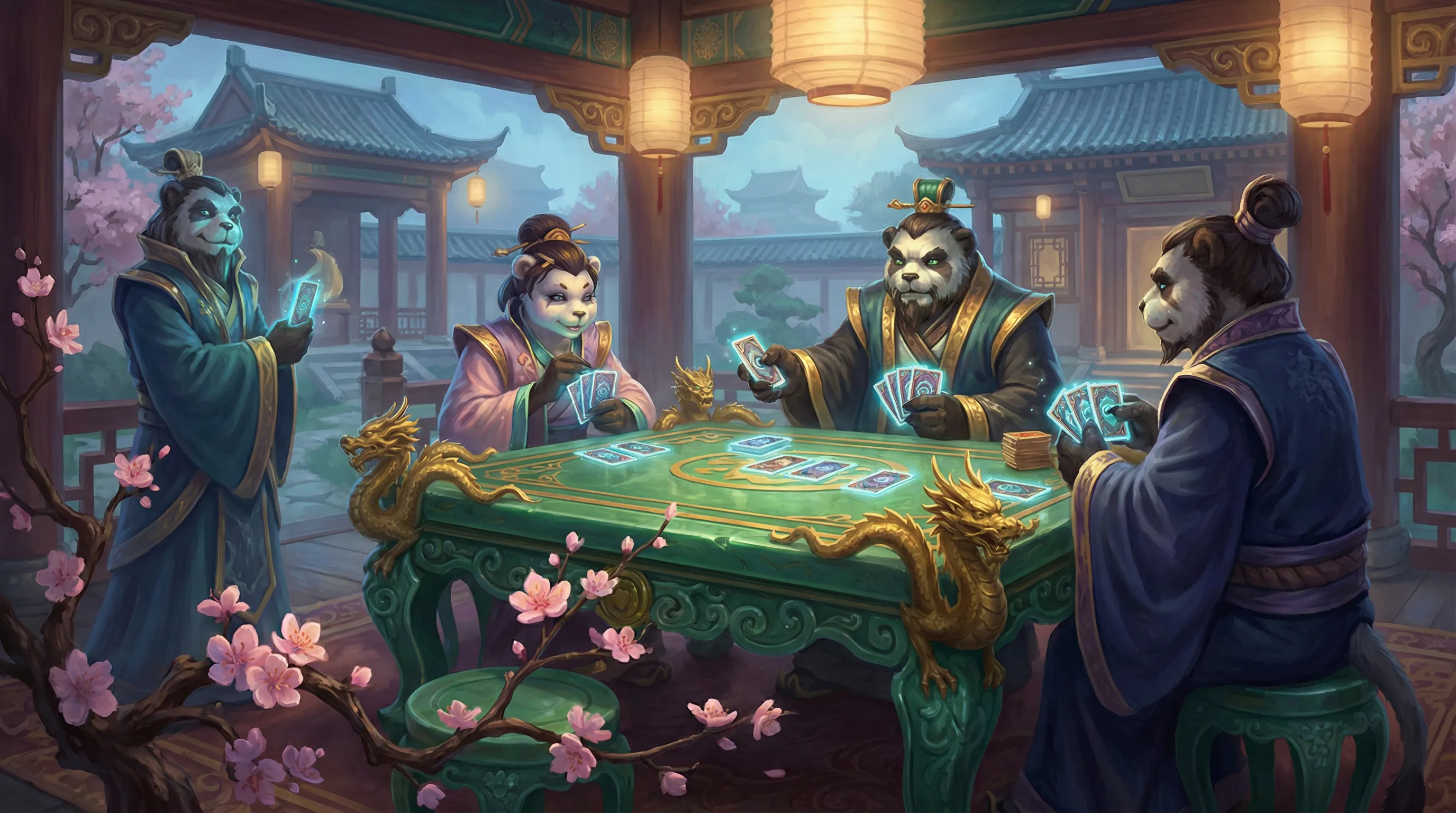 Ilustração das regras do bacará