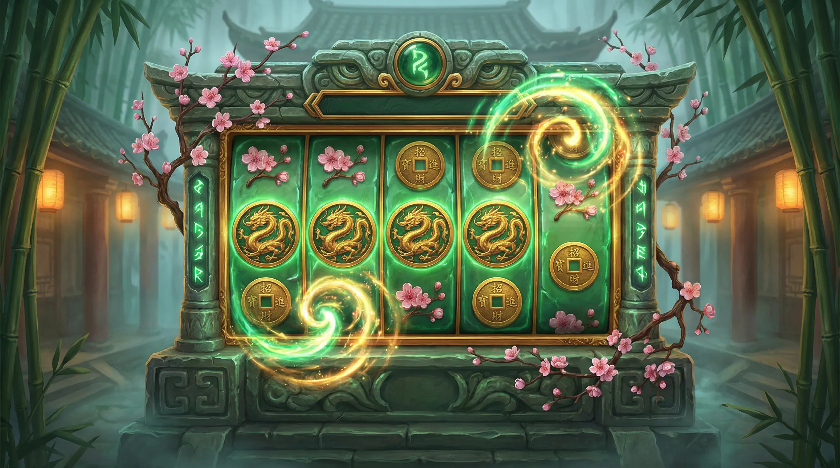 Caça-níqueis online com tema oriental no jogaobet